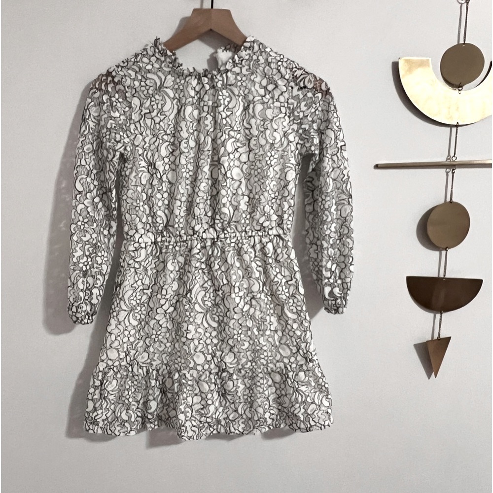 Art Class White Lace Floral Dress